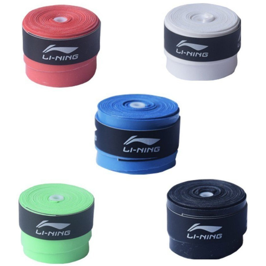 Li-Ning GP-20 Polyurethane Overgrip Badminton Racket Grip - Assorted (5)