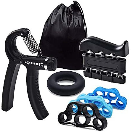 Bodylastics Hand Grip Strengthener Set Fingers, Wrist, Forearm 10 to 40 kgs Adjustable Resistance Exercising Body Workout