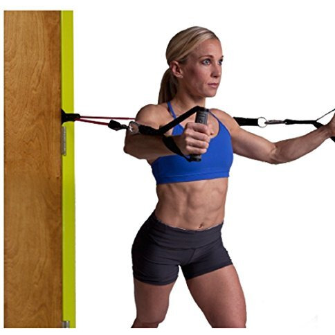 Bodylastics Door Anchor for Resistance Band Exercise with Neoprene Lining, Large High Density Foam Wheel for Door Protection