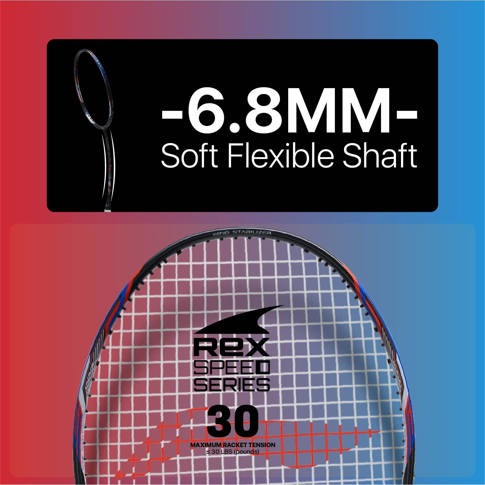 Li-Ning Tectonic 3R Strung Carbon Fibre Badminton Racket (Charcoal/Blue/Orange) with Free Full Cover