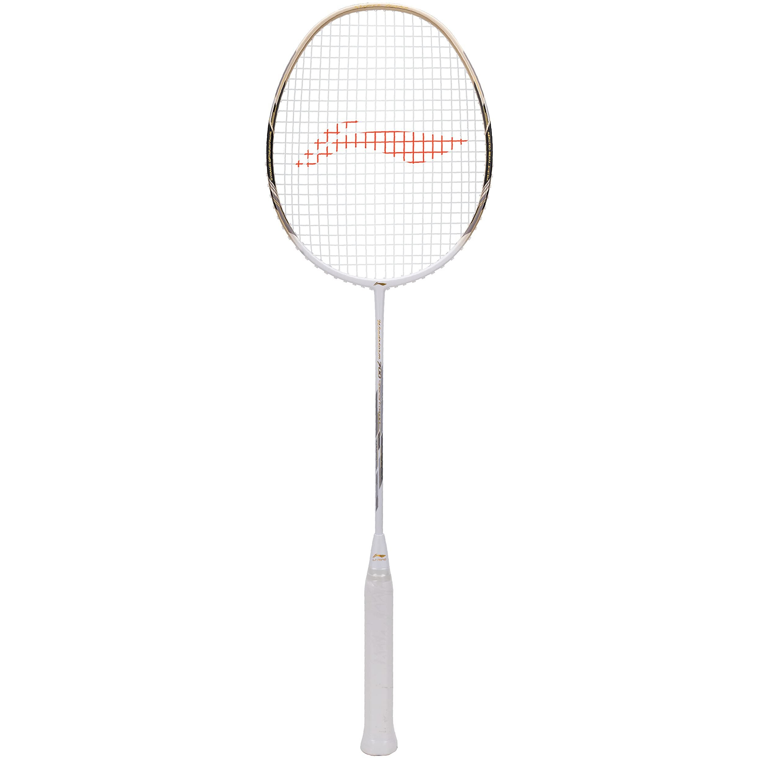 LI-NING WINDSTORM 700 SPECIAL EDITION BADMINTON UNSTRUNG CARBON FIBER RACKET (WHITE/GOLD)