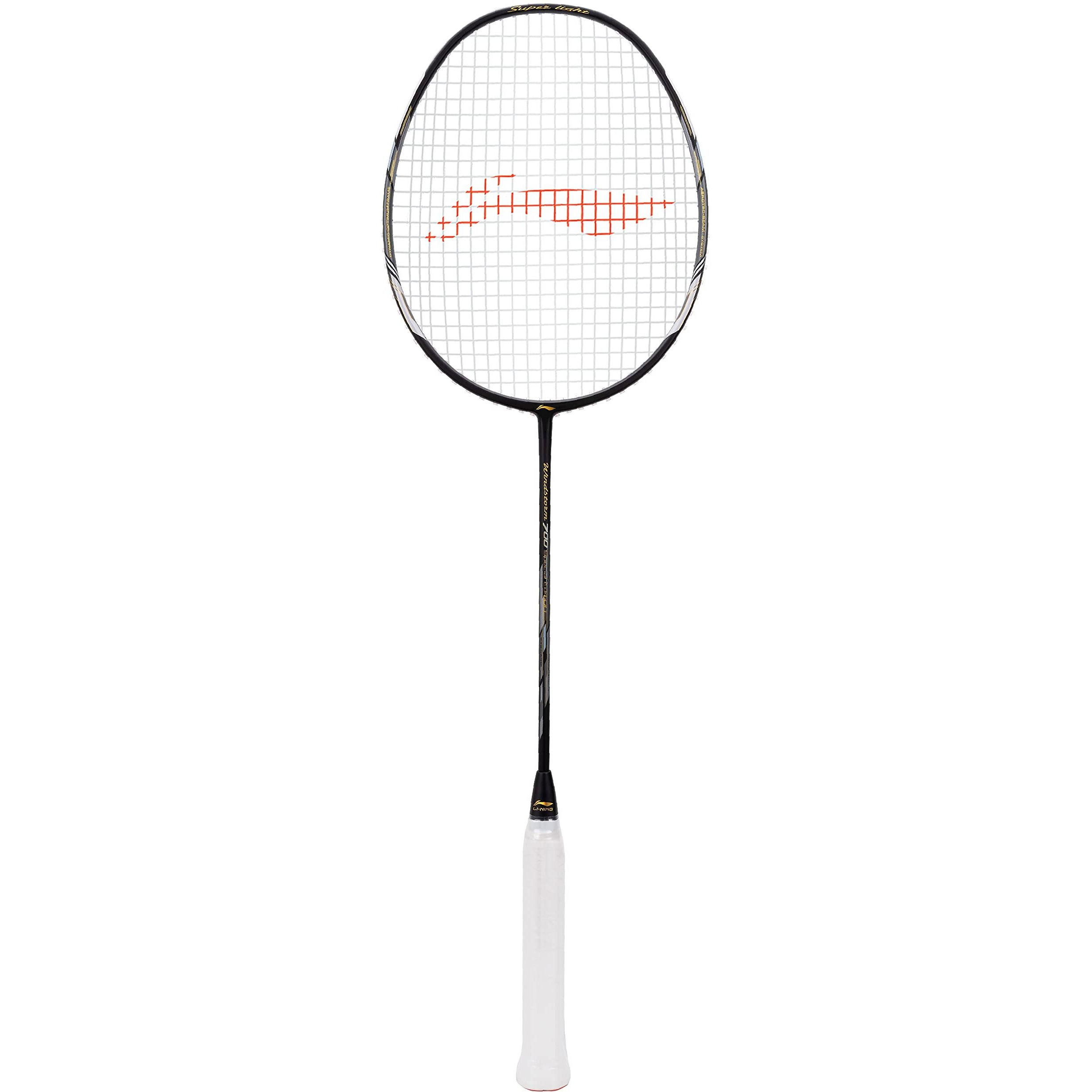 LI-NING WINDSTORM 700 SPECIAL EDITION BADMINTON UNSTRUNG CARBON FIBER RACKET (BLACK/GREY)