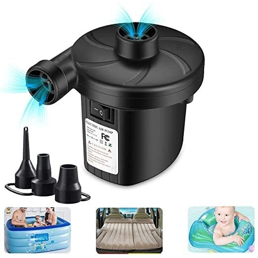 Nirvik Multi-Purpose Electric Air Pump for Quickly Inflates/Deflates Sofa, Bed, Swimming Pool Tubes, Toys,Air Bags, Mattresses