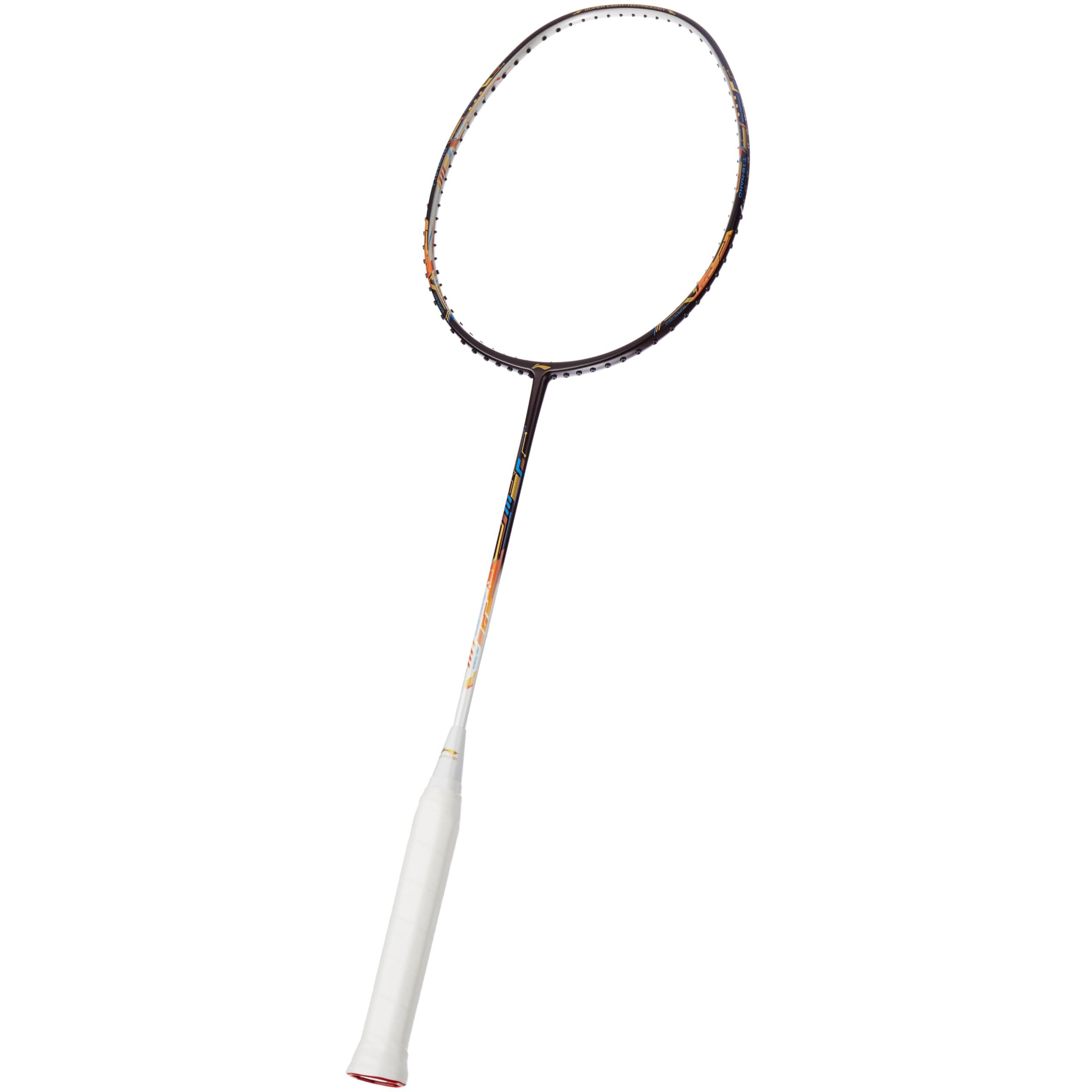 Li-ning Air-Force 78 G3 Carbon Fibre Unstrung Badminton Racket with Full Cover (78g, Merlot/White/Amber)