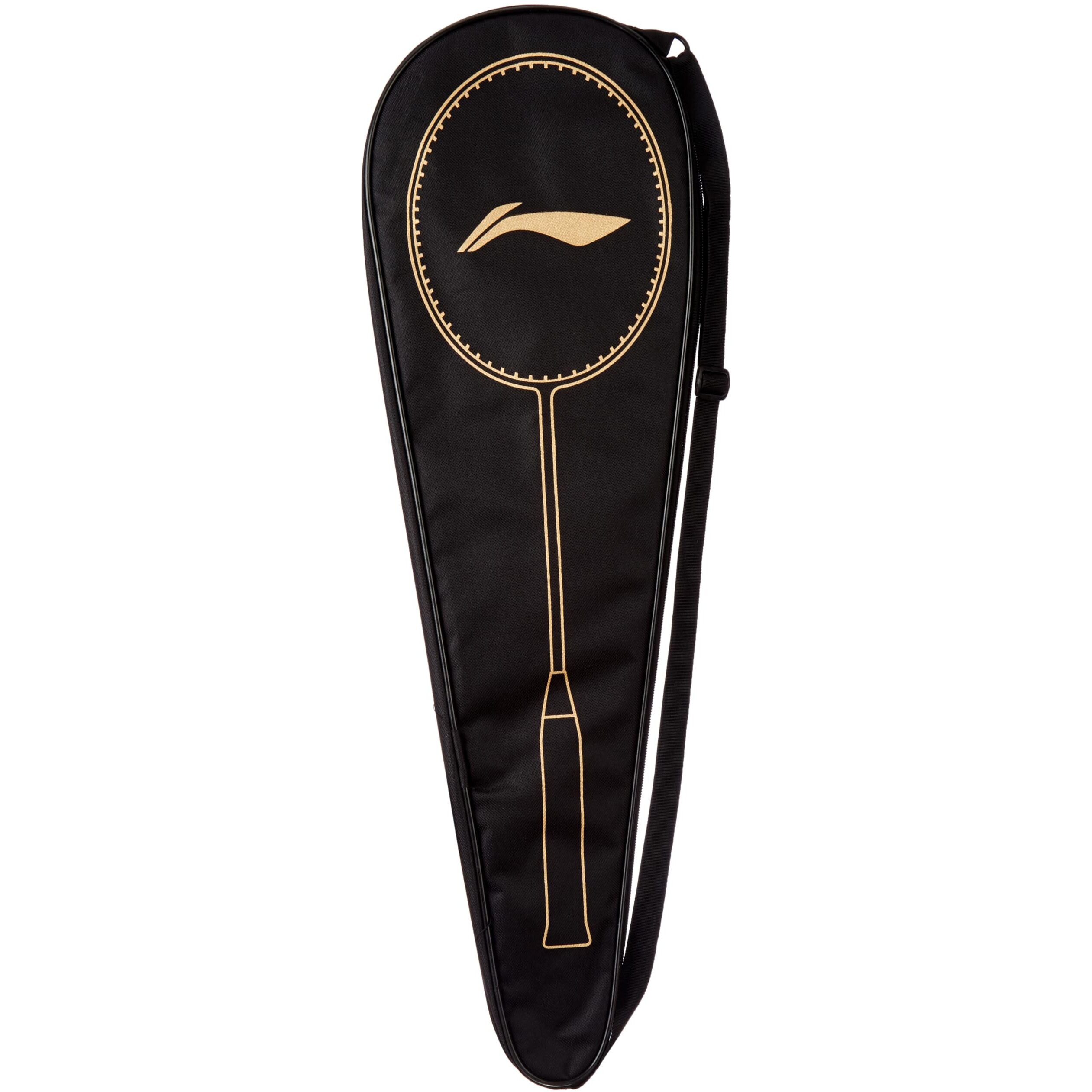Li-ning Air-Force 78 G3 Carbon Fibre Unstrung Badminton Racket with Full Cover (78g, Merlot/White/Amber)