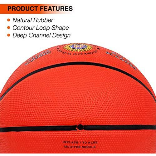 Cosco Hi-Grip Basket Balls, Size 7 (Orange)