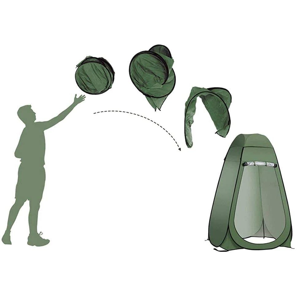 R Runilex Cloth Changing Toilet Tent Pop up Portable Foldable Privacy Outdoor Tent for Outdoor Dressing Changing Room, Camping and Hiking (Armygreen)