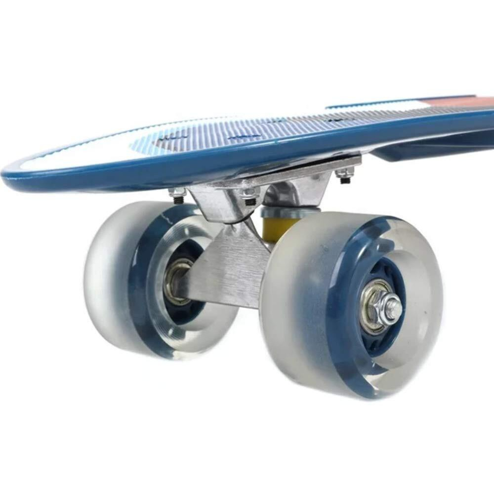 Kriva Polypropylene Power Kids 23 X6  Inches Portable Skateboard For Beginners Boy|Girls|Adults|Design With A Pro Pattern|Penny Board Playboy Skates Special Printed Big Skateboard(Random Design), Blue