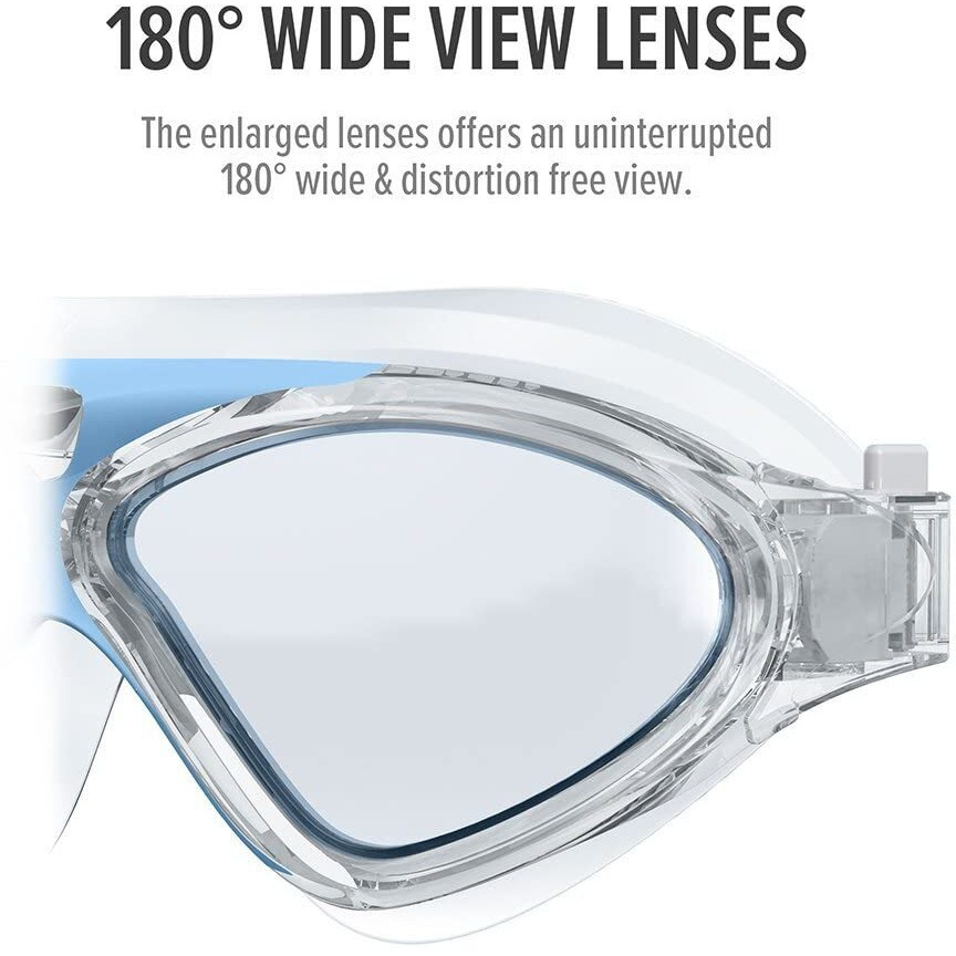 PRIME DEALS Professional Anti Fog Clear Swimming Goggles Anti-UV Swimming Goggles Swimming Pool Water Adjustable Diving Mask with a Case Cover (Blue).