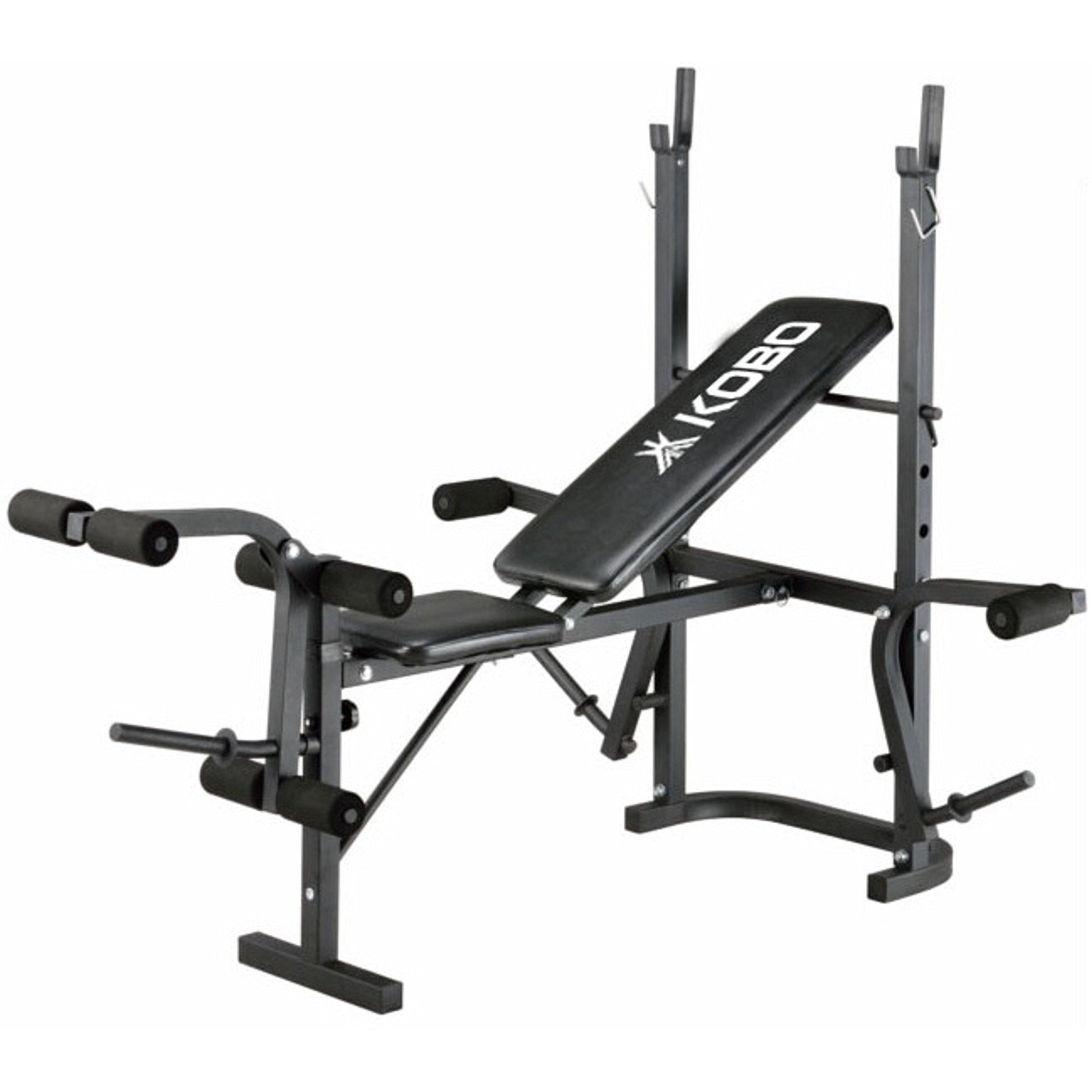 Kobo Exercise Weight Lifting Imported Home Gym Foldable Multipurpose Fitness Bench, Incline, 180 kg Limit