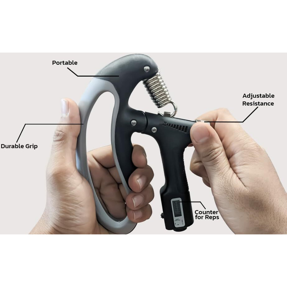 Nac Global Hand Grip Strengthener, Adjustable 5-100 kg Resistance, Comfortable Non-Slip Handle, Forearm & Finger Exercise Equipment gym equipment hand gripper home gym equipments