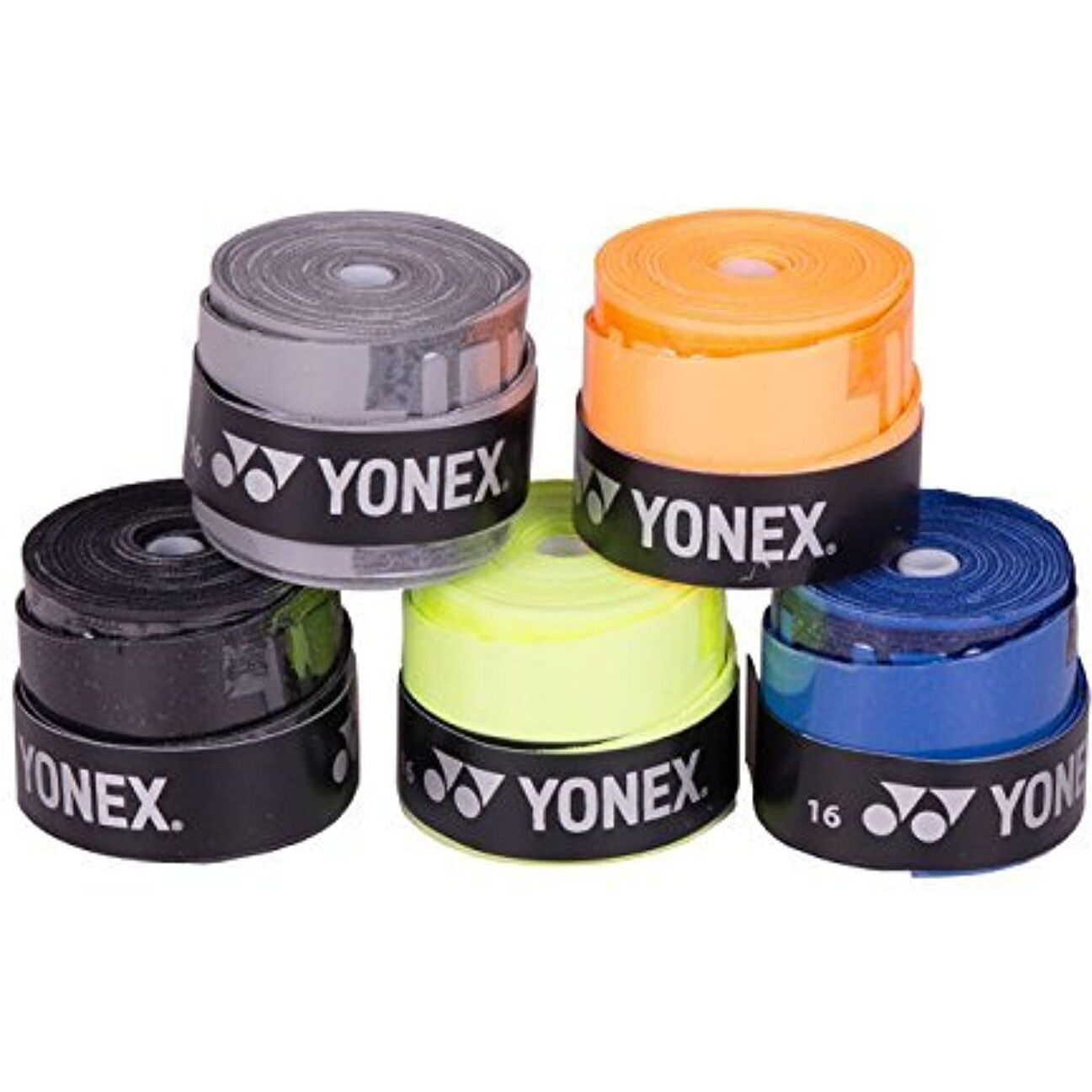 YONEX Etech 902 Blend Badminton Grips (Multicolour) - Pack of 5
