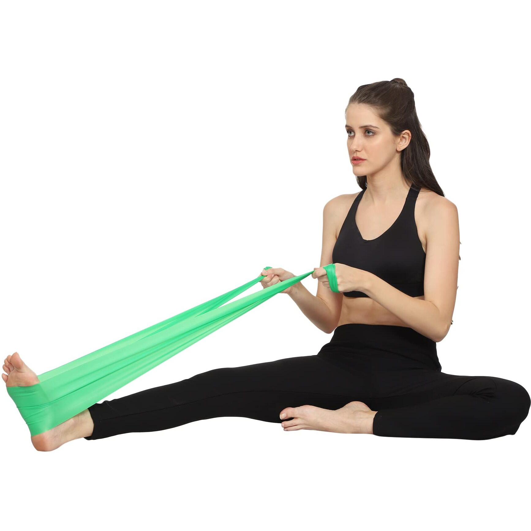 HealthHike Yoga Band | Thera Band for Physiotherapy, Stretching, Yoga & Resistance Workout | Latex-Free, Anti-Allergic & Tear-Resistant thera Band for Exercise, Size 72 X 5 inch