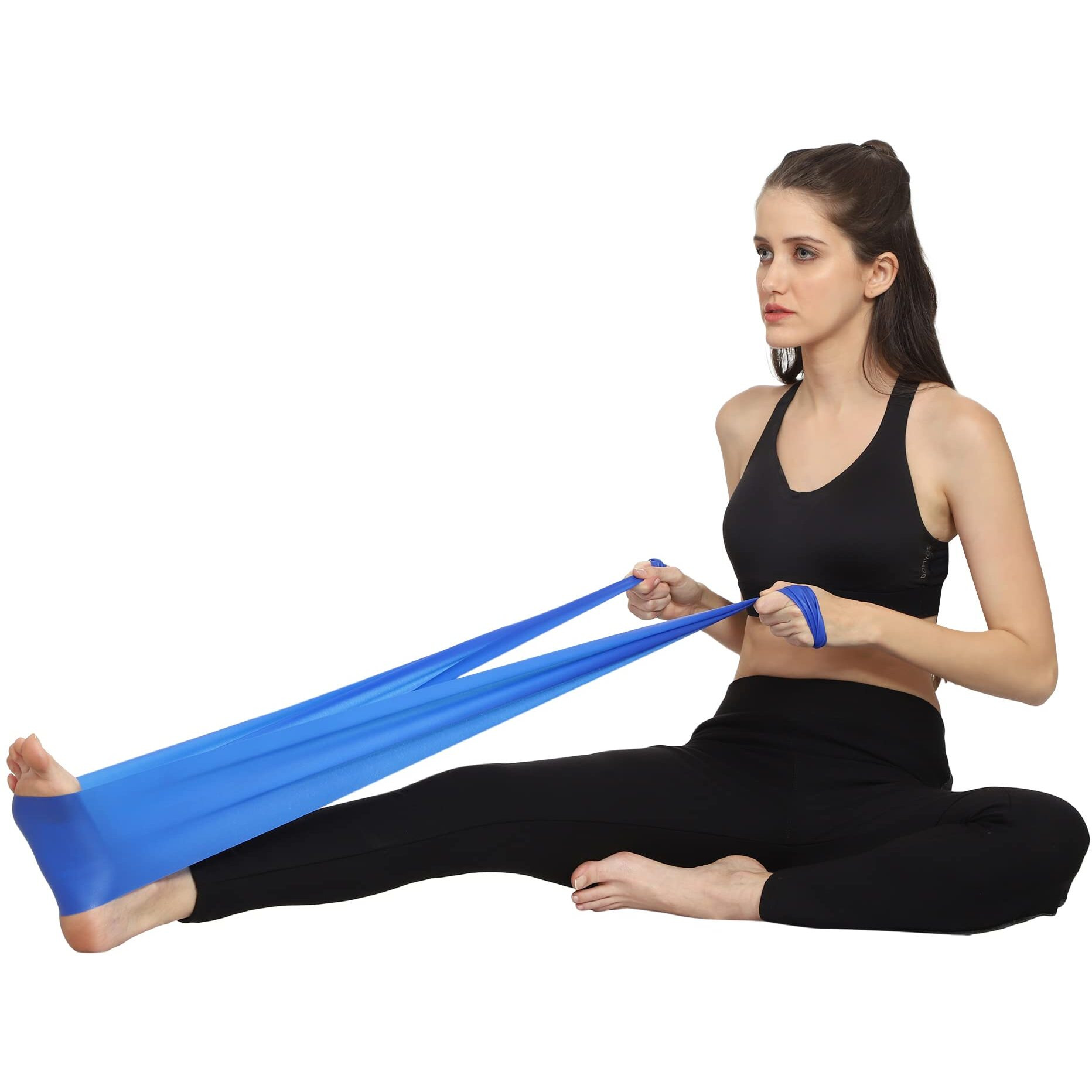 HealthHike Yoga Band | Thera Band for Physiotherapy, Stretching, Yoga & Resistance Workout | Latex-Free, Anti-Allergic & Tear-Resistant thera band for exercise, Size 72 X 5 inch