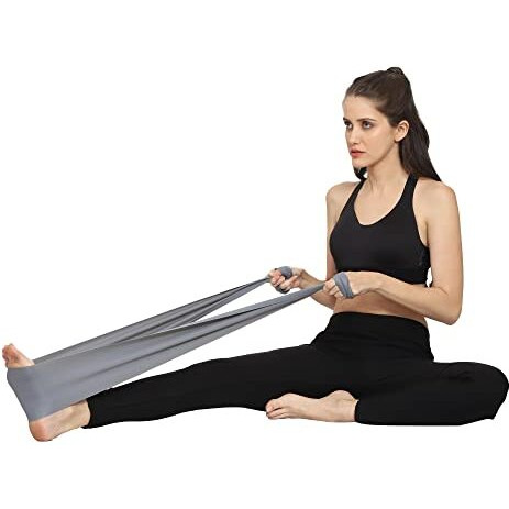 HealthHike Yoga Band | Thera Band for Physiotherapy, Stretching, Yoga & Resistance Workout | Latex-Free, Anti-Allergic & Tear-Resistant thera Band for Exercise, Size 72 X 5 inch