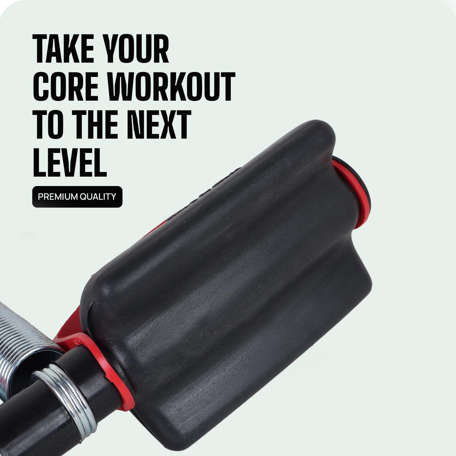 SUREFITTummy Trimmer Dual Spring Standrd/Large And Wide Range/Do Full Exercise any Time any Where fon Abdominal And Waist Trimmer for man & Women (LARGE RED AND BLACK)