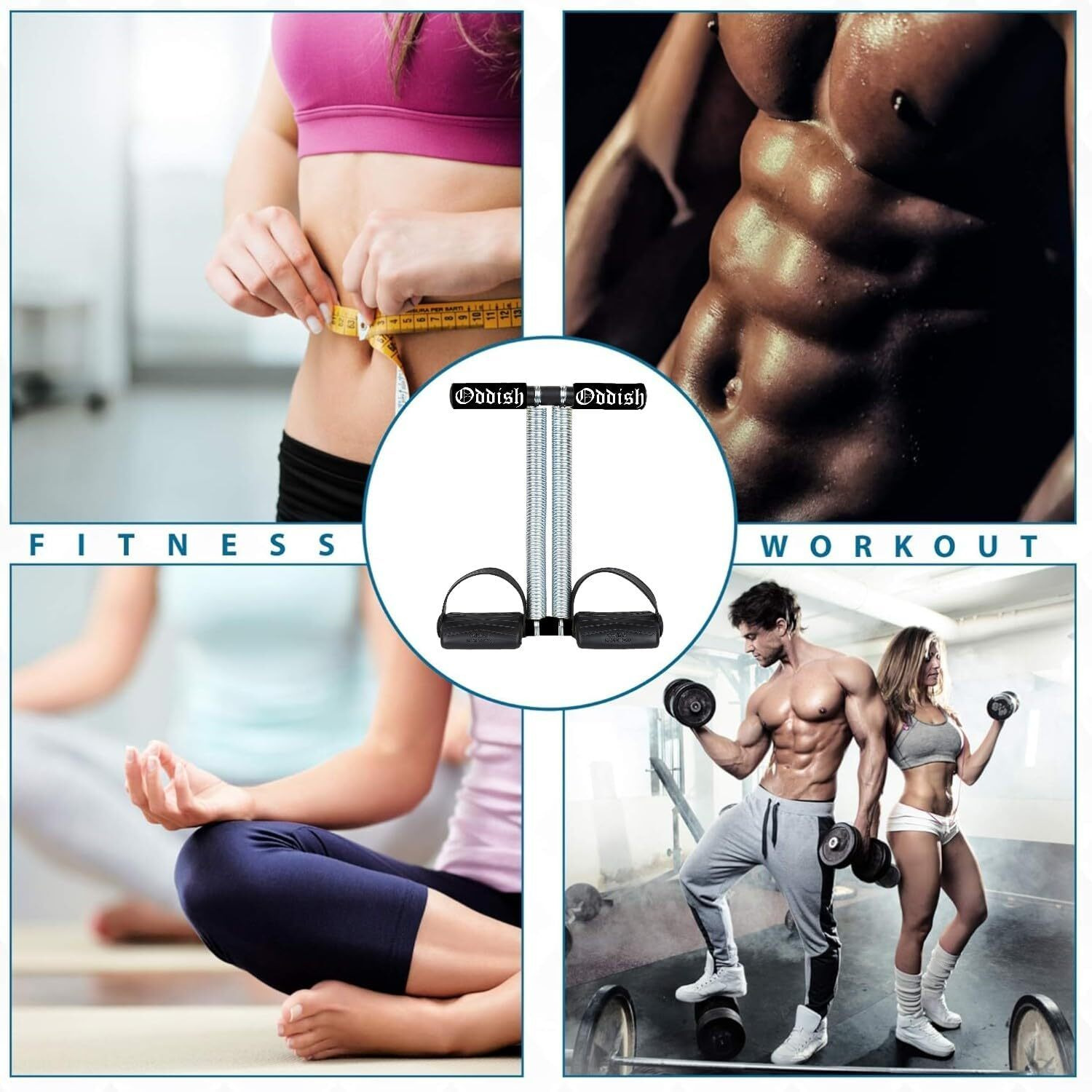 SUREFIT Tummy Trimmer Dual Spring Standrd/Large And Wide Range/Do Full Exercise any Time any Where fon Abdominal And Waist Trimmer for man & Women