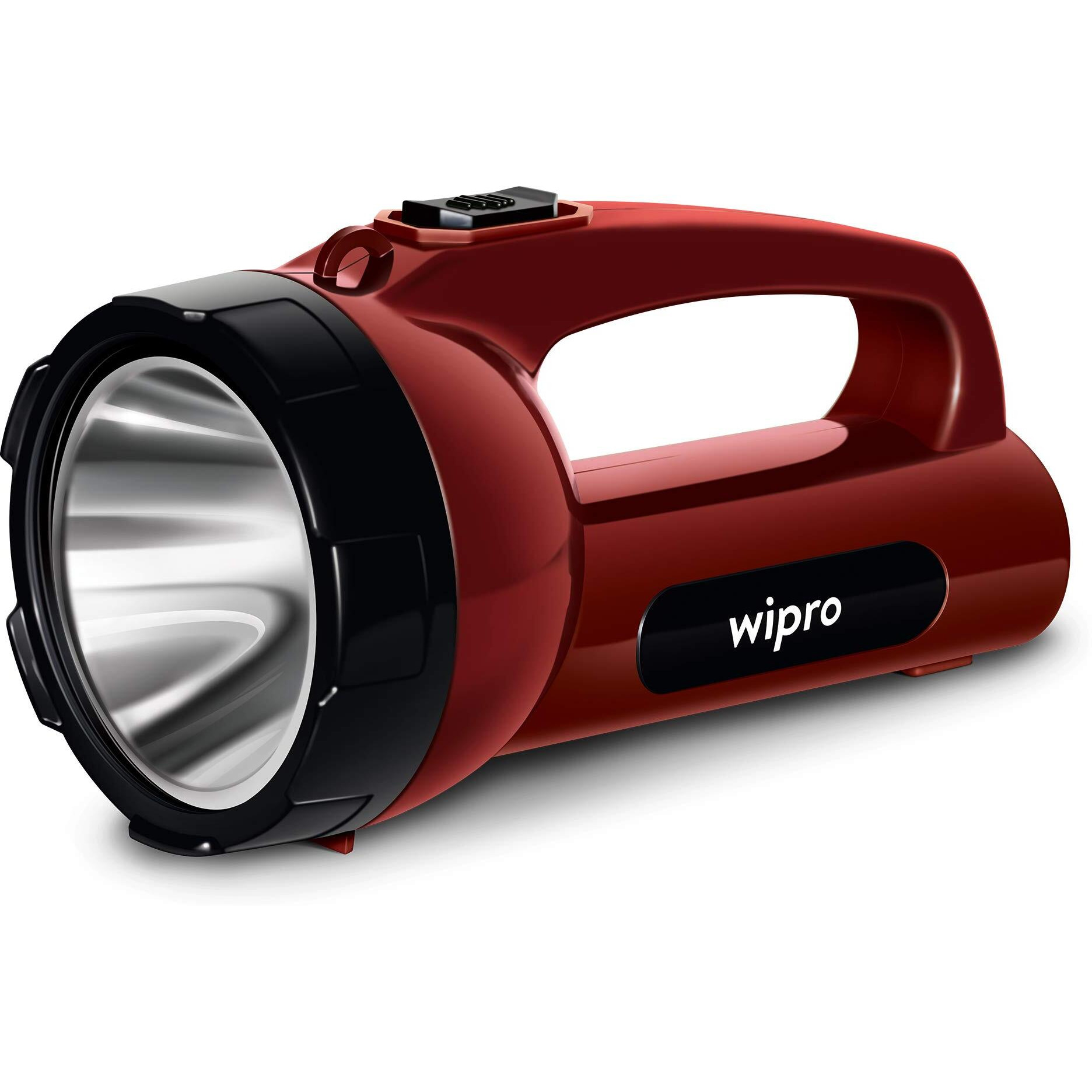 wipro Emerald Plus Rechargeable Emergency Light (Pack of 1, Red, Cl0008,)