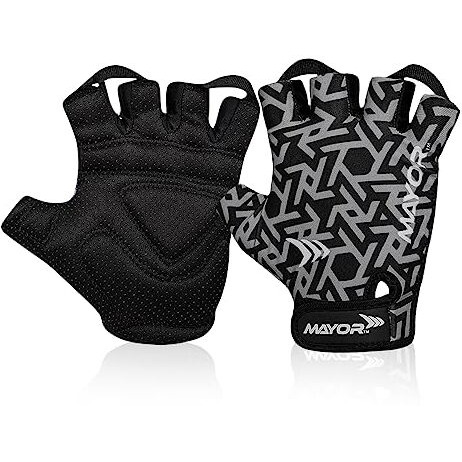 Mayor Venus Gym & Fitness Gloves for Men & Women, Gym Workout Gloves, Gym Accessories Men, Weightlifting Gloves, Gloves for Gym (Grey/Black)