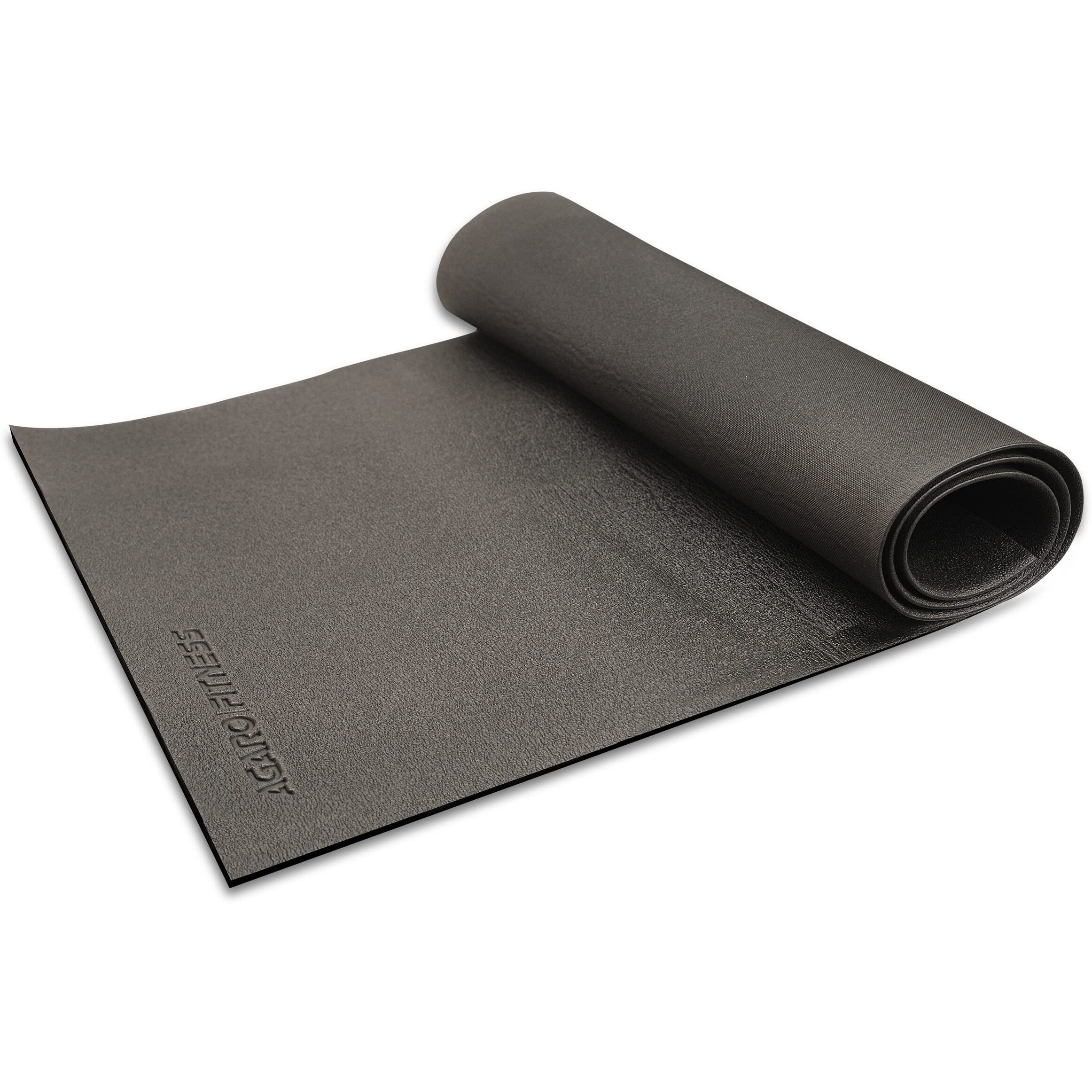 AGARO Royal High Density PVC Mat for Women & Men, Non-Slip, Exercise Mat for Home Workout, Exercises, Meditation, Black, 33660