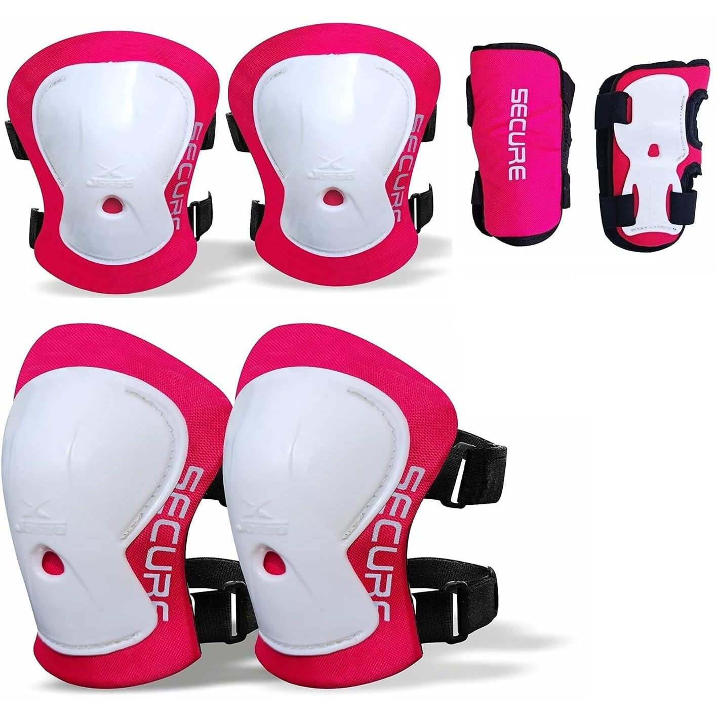 Jaspo Skater Girl Pro Shoe Skate Combo(Shoe Skates+ Helmet+Knee+Elbow+Wrist+Bag) (SIZE-11 UK (Age 4-5 yrs), Skater Girl PRO)