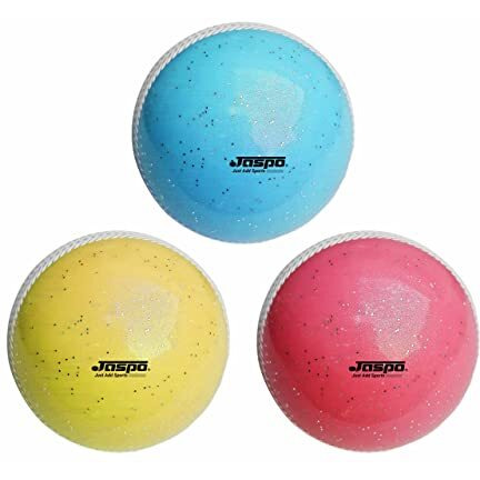 Jaspo T-20 Soft Cricket Balls (Pack of Three) 110 Gm. (Sparkle Multi)