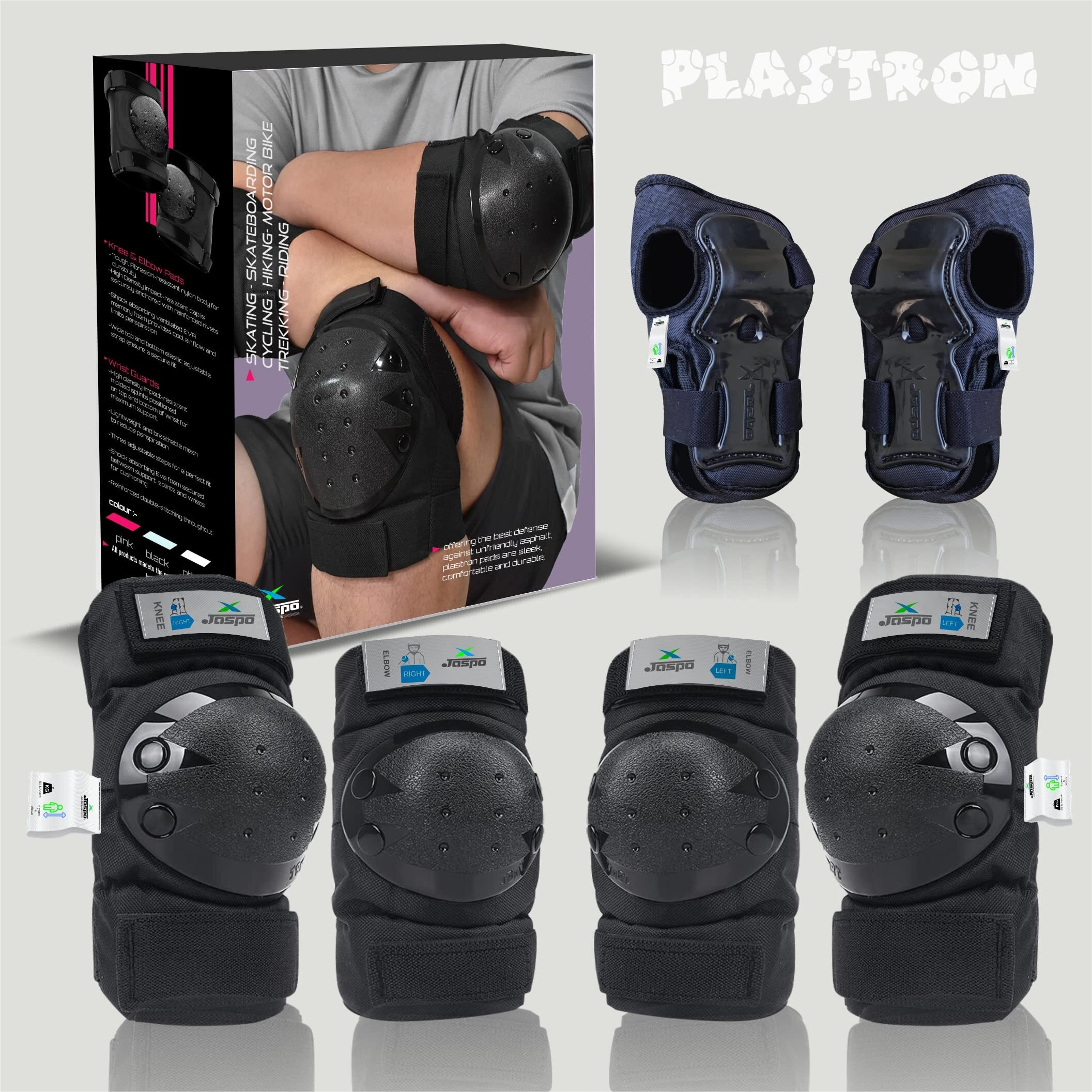 Jaspo Insane For Boys Adjustable Roller Skates Suitable For Age Group (Upto 5 Years) (Junior Insane Boys (Upto 5 Years)) Color-Black - Speed Wheel