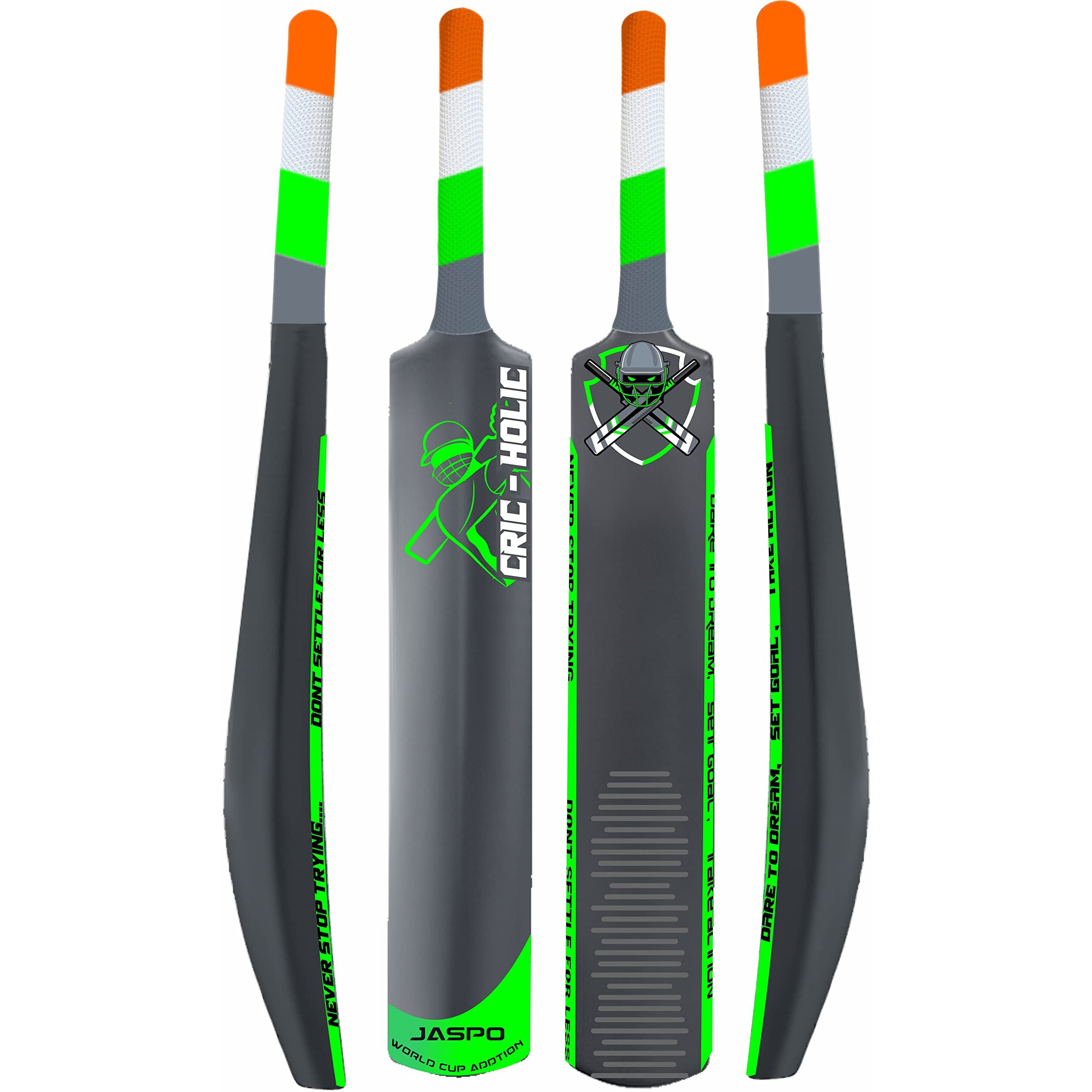 Jaspo Plastic Cricket Full Size Bat (34 X 4.5 inch) for All Age Groups (CRIC-Holic BAT)