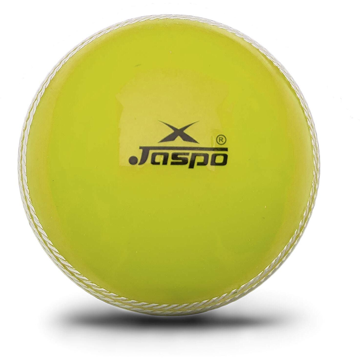 jaspo Polyvinyl Chloride (PVC) T-20 Soft Cricket Ball 110 Gm. Yellow (Pack Of 6)