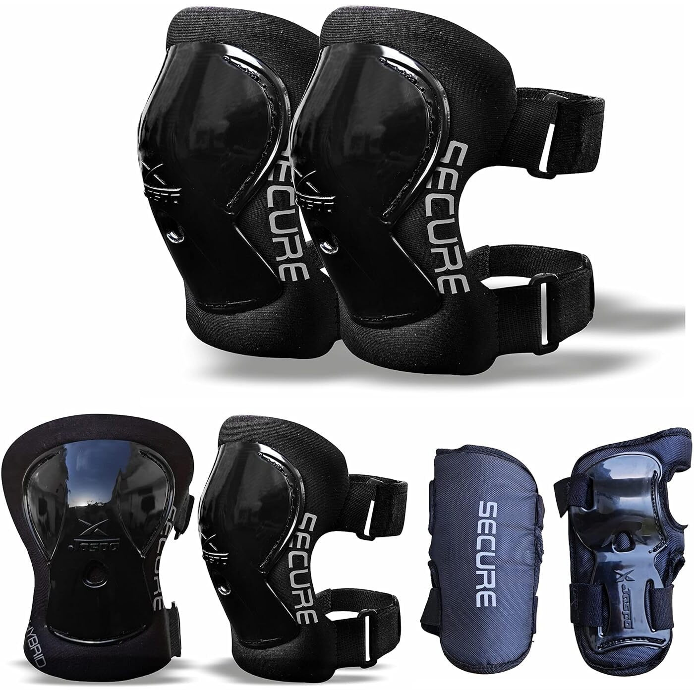 Jaspo Hail Stone Pro Shoe Skate Combo Size-1 UK (for Age Group 7-8 Years)