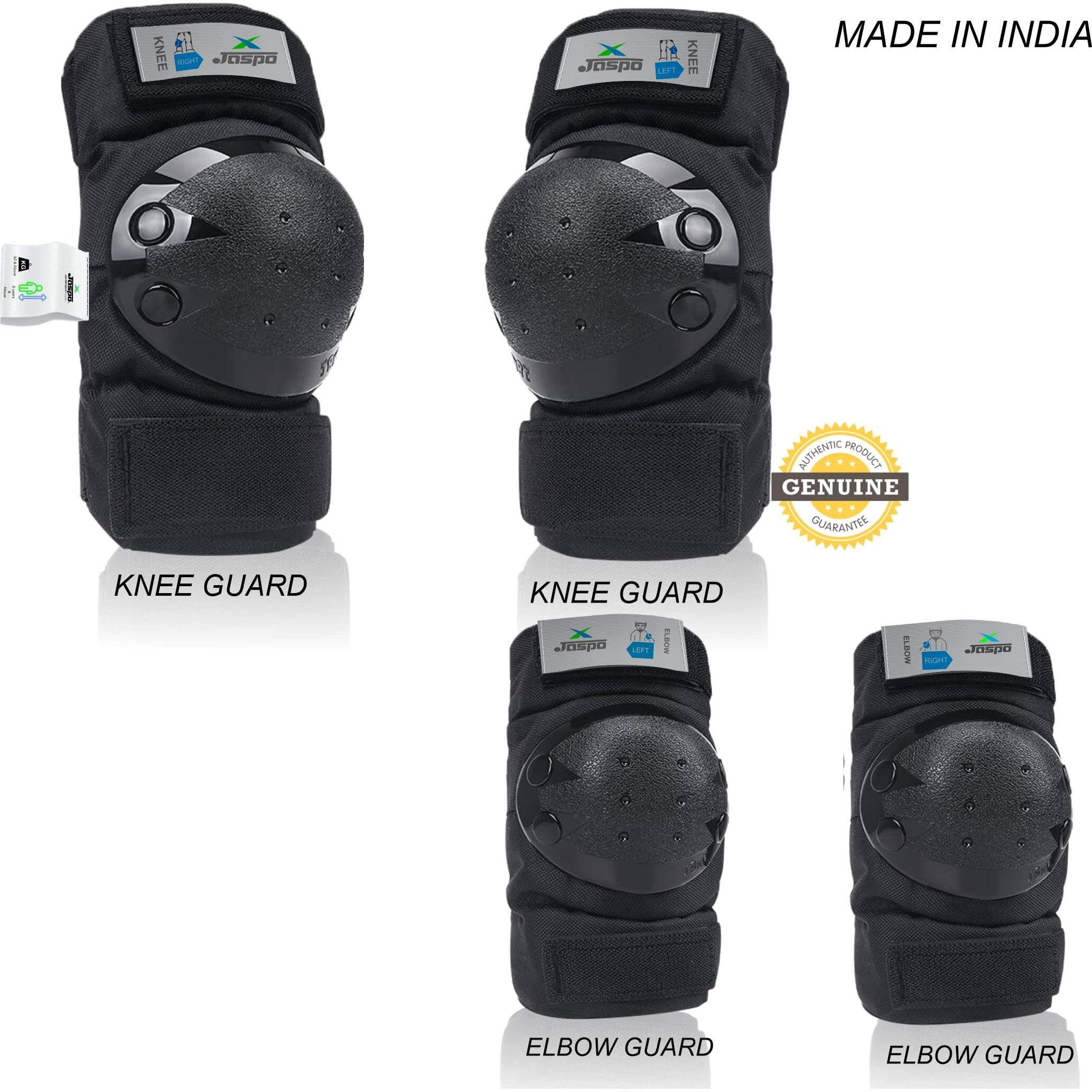 Jaspo Insane Adjustable Roller Blade Skates Suitable for Age Group (6-14 Years, Unisex, Intact, Speed Wheel, Black)