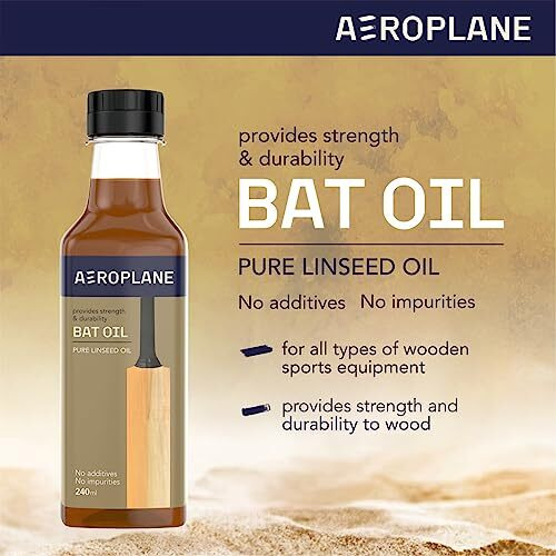 Aeroplane - Falcon - Bat Oil - Used to Protect, Increase Durability and Strengthen Cricket Bat | 100 ML