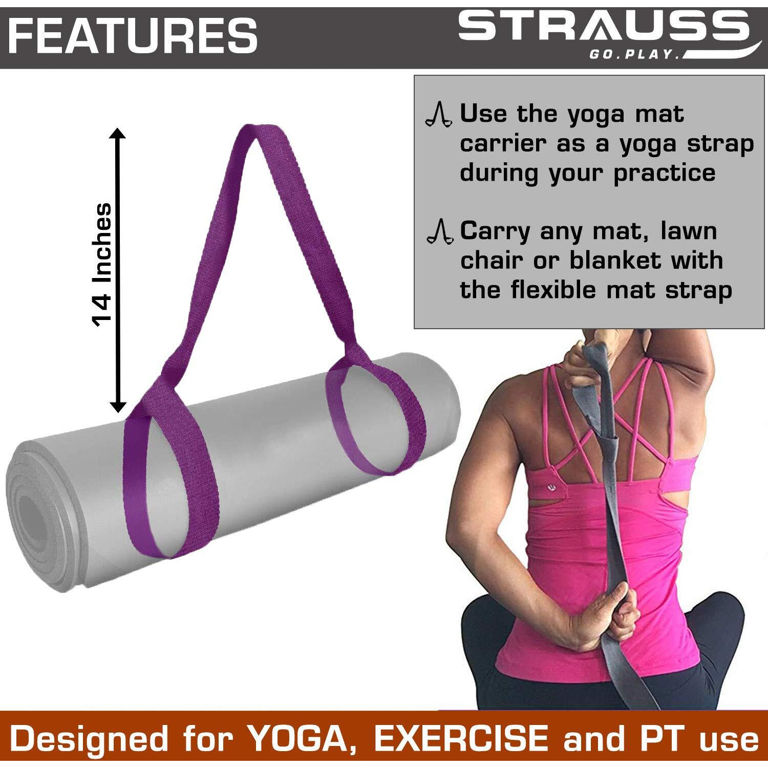 STRAUSS Yoga Mat Strap (Purple)