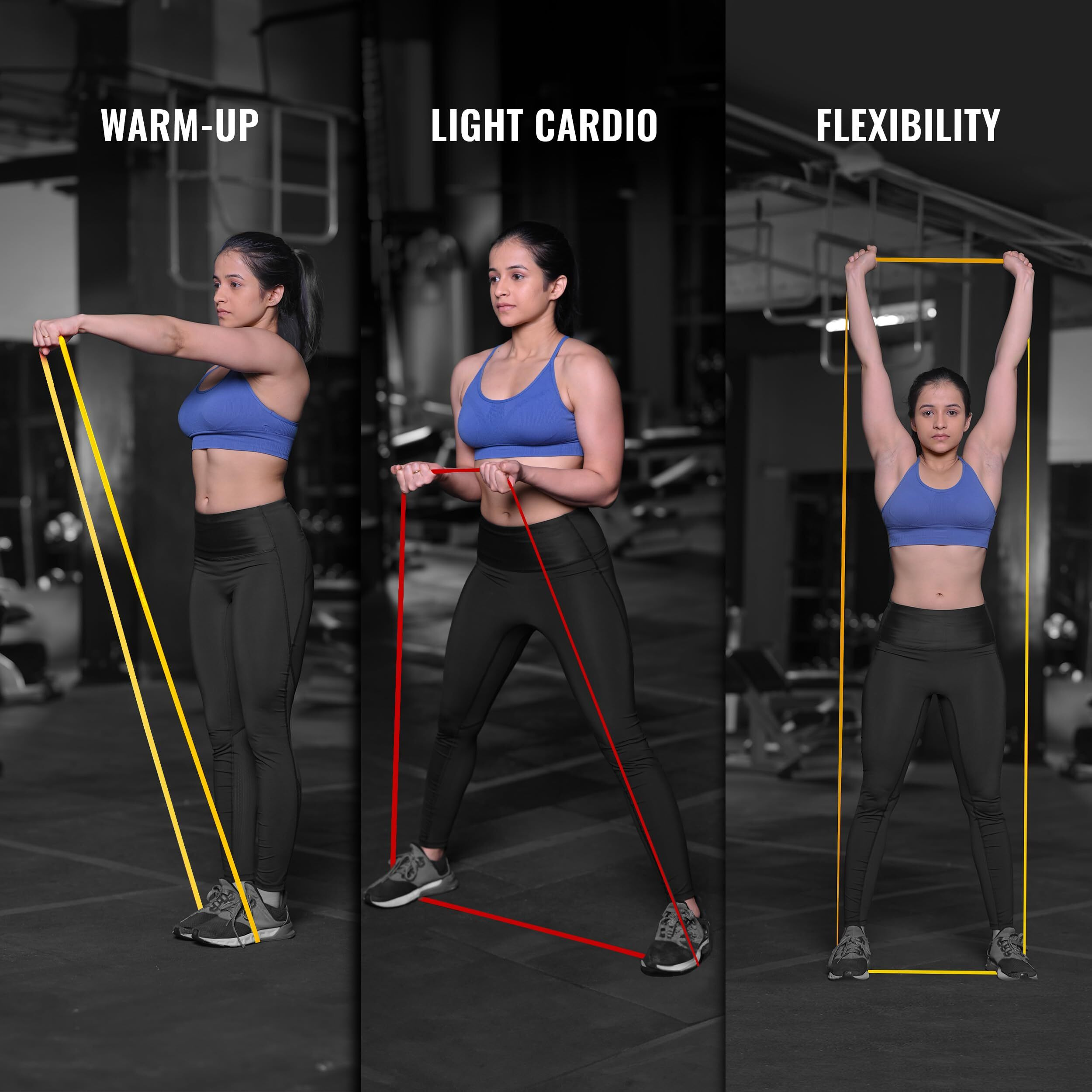 SLOVIC Resistance Bands for Workout for Men and Women (1 Year Warranty) Resistance Band Set & Exercise Band for Home Gym Fitness Pull Up Band & Toning Band | Natural and Unbreakable Rubber