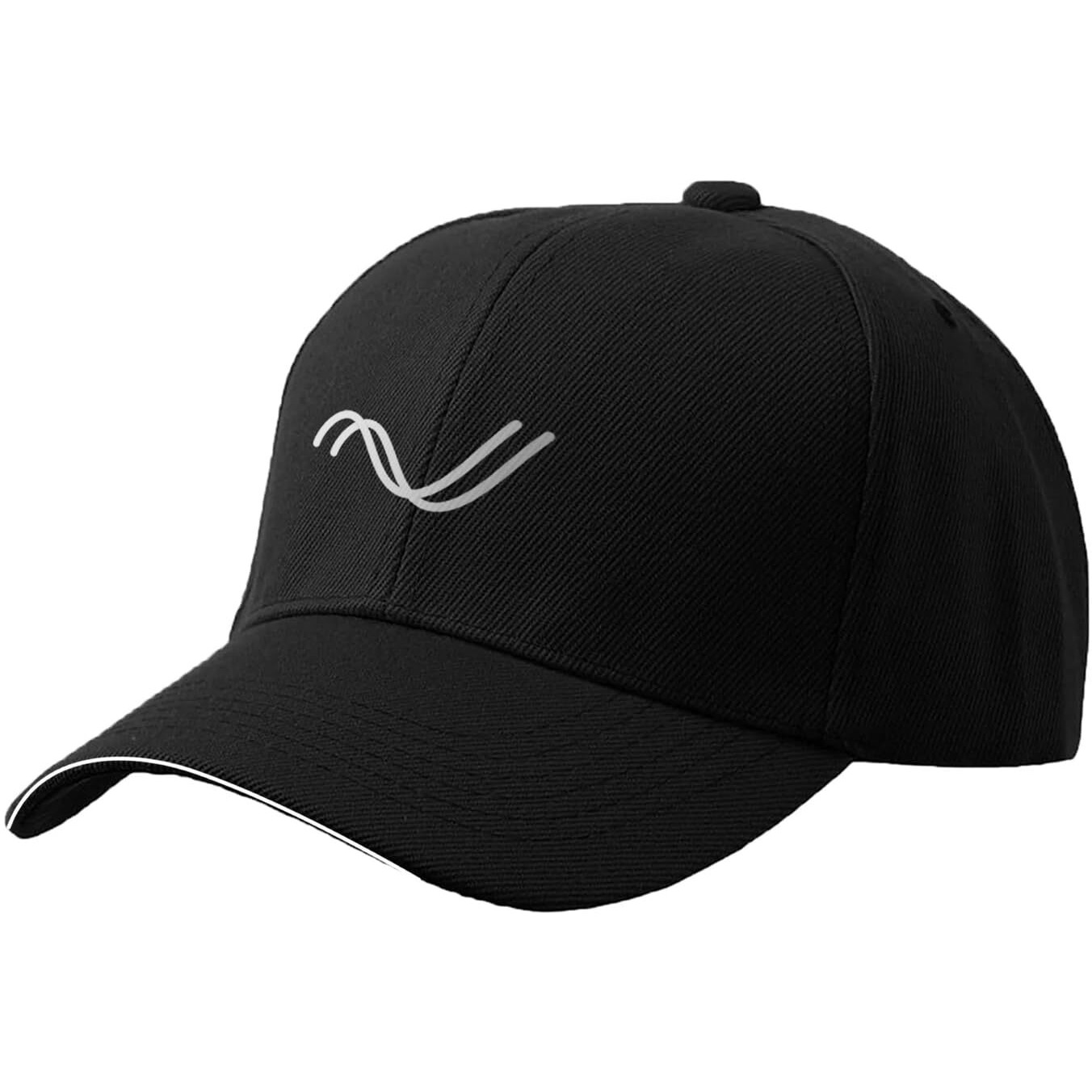 SLOVIC Cap for Men Free Size with Adjustable Strap Caps for All Sports Baseball, Cricket, Gym, Tennis Black