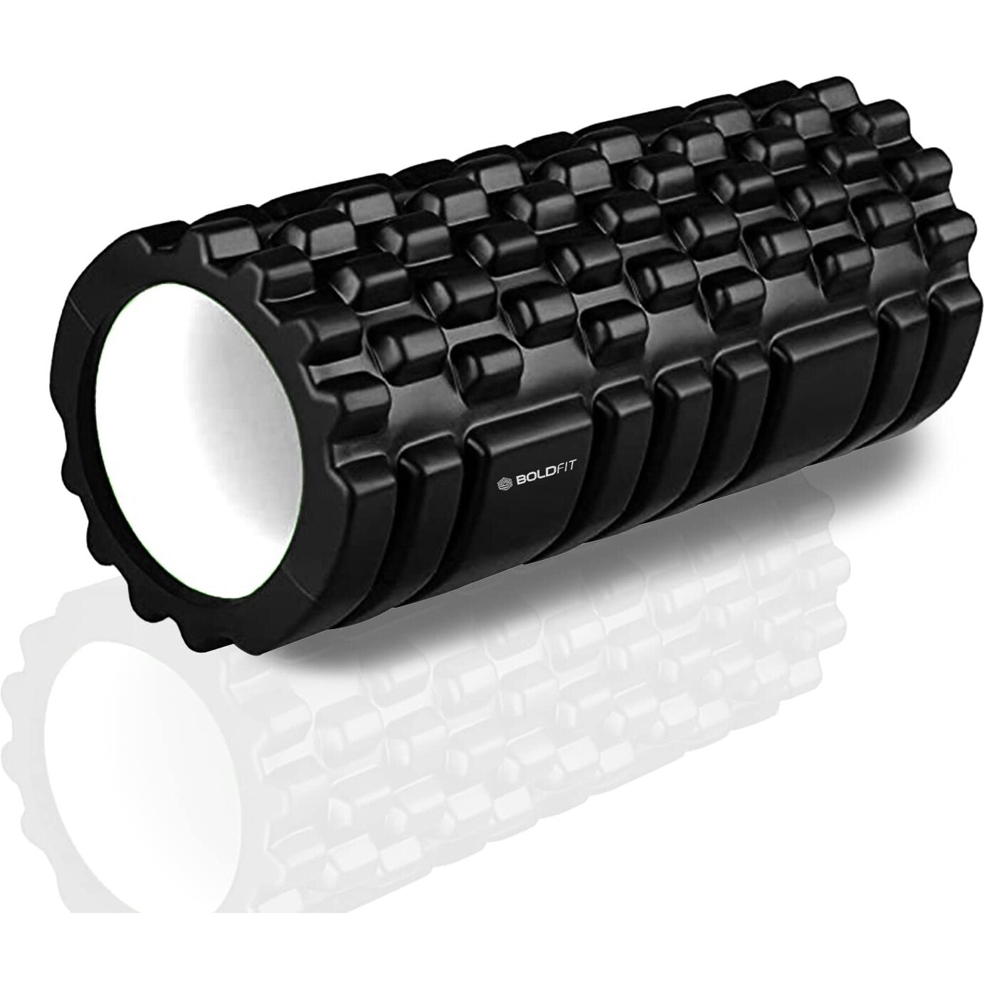 Boldfit Foam Roller for Back Pain, Deep Tissue Massage and Body Pain High Density Foam Roller for Exercise in Gym, Home Back Roller for Muscle Recovery Massage Roller for Stretching, Fitness-( 33cmPro White core )
