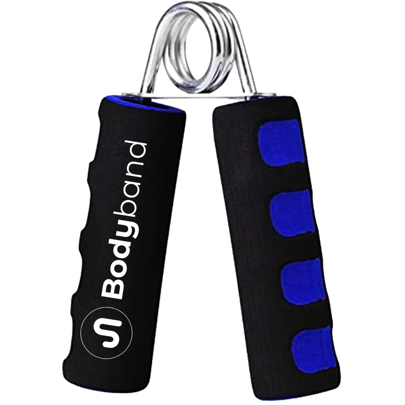Bodyband Hand Grip Strengthener with Foam Handle, Hand Gripper for Men & Women for Gym Workout Hand Exercise Equipment to Use in Home for Forearm Exercise, Finger Exercise Power Gripper Blue-Black