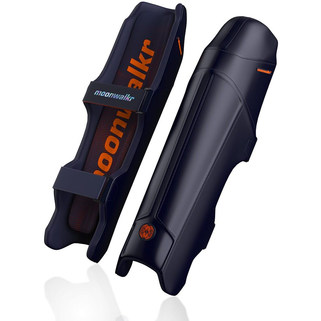 moonwalkr Leg Guard 2.0 Protective Gear for Batters Height (49 - 53) Cricket Pads Batting Pads Leg Pads for Cricket & Cricket Accessories Black Small