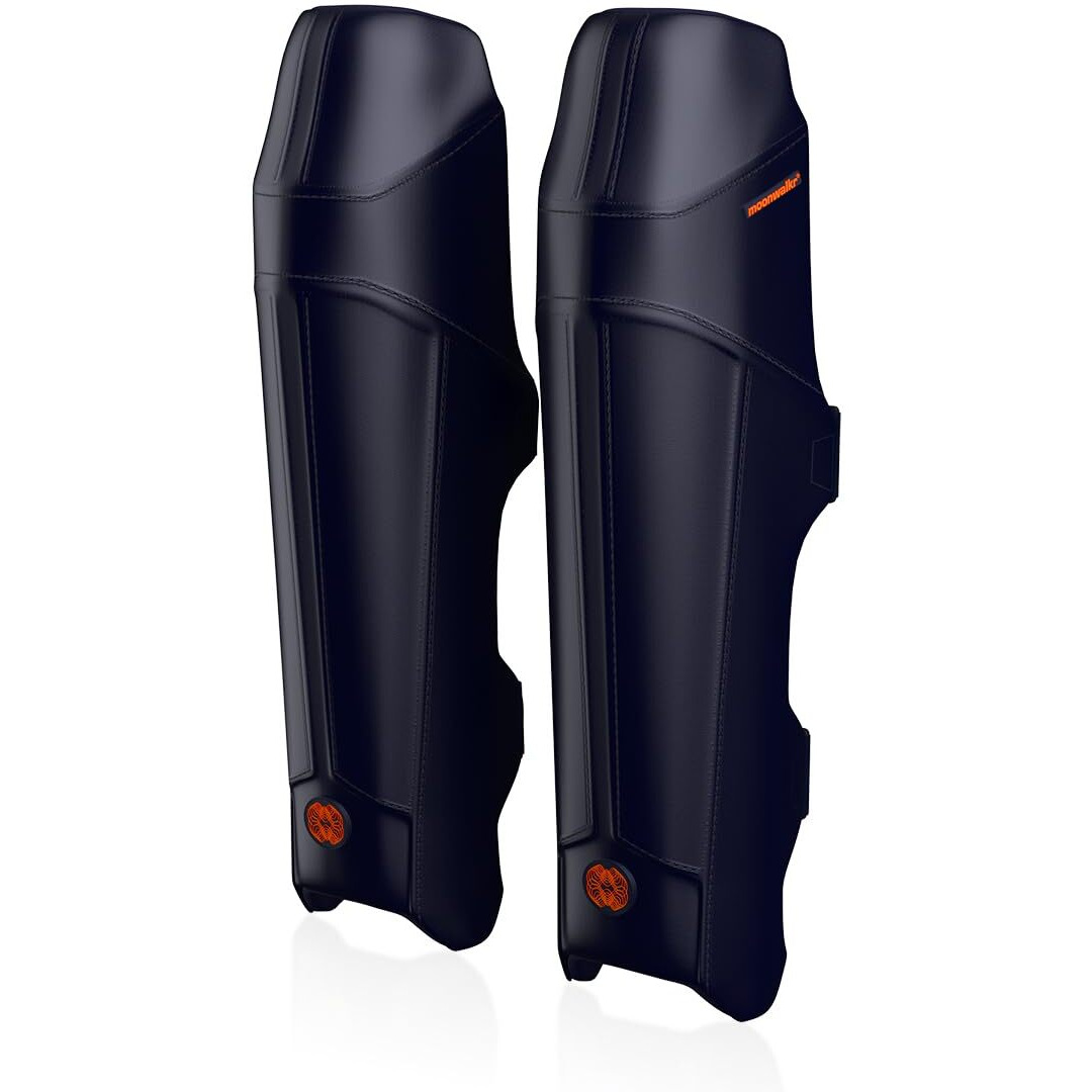 moonwalkr Leg Guard 2.0 Protective Gear for Batters Height (49 - 53) Cricket Pads Batting Pads Leg Pads for Cricket & Cricket Accessories Black Small