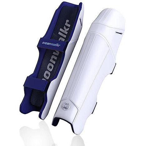 moonwalkr Leg Guard 2.0 Protective Gear for Batters Height (45 - 48) Cricket Pads Batting Pads Leg Pads for Cricket & Cricket Accessories White Extra Small