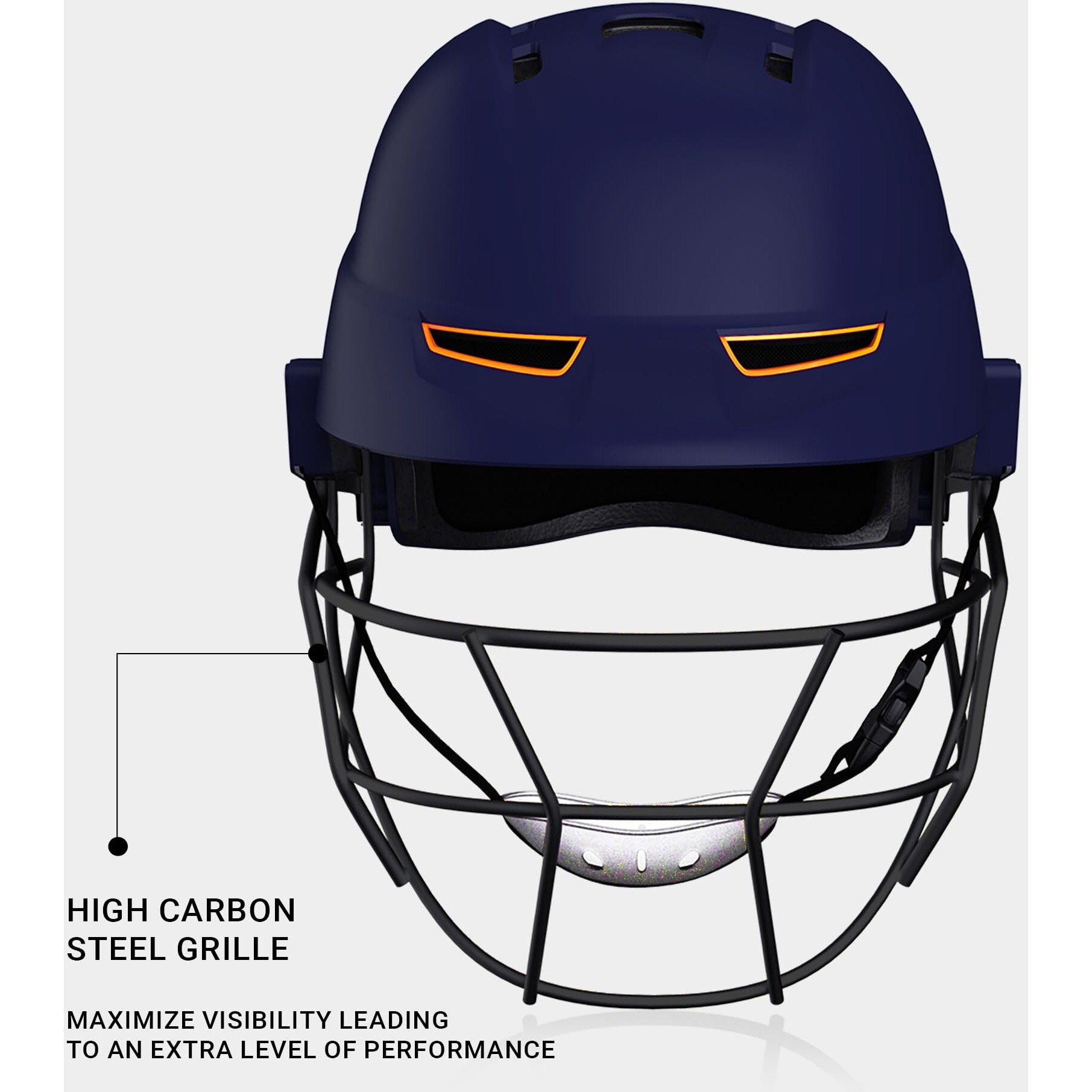 moonwalkr Mind 2.0 Cricket Helmet Head Guard for (55-58) CM Head Size Protective Gear Kids Helmet with 30 air Vents & Endure Impacts up to 160 kmph Batting Helmet & Helmet for Cricket (Small, Blue)