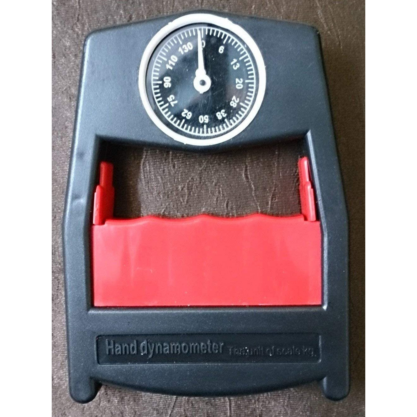 Zlda Hand Dynamometer Fitness Equipment Grip Power Strength Meter Force Gauge Grip Reader Strength Counter, 0-130 kg Capacity, Multicolour
