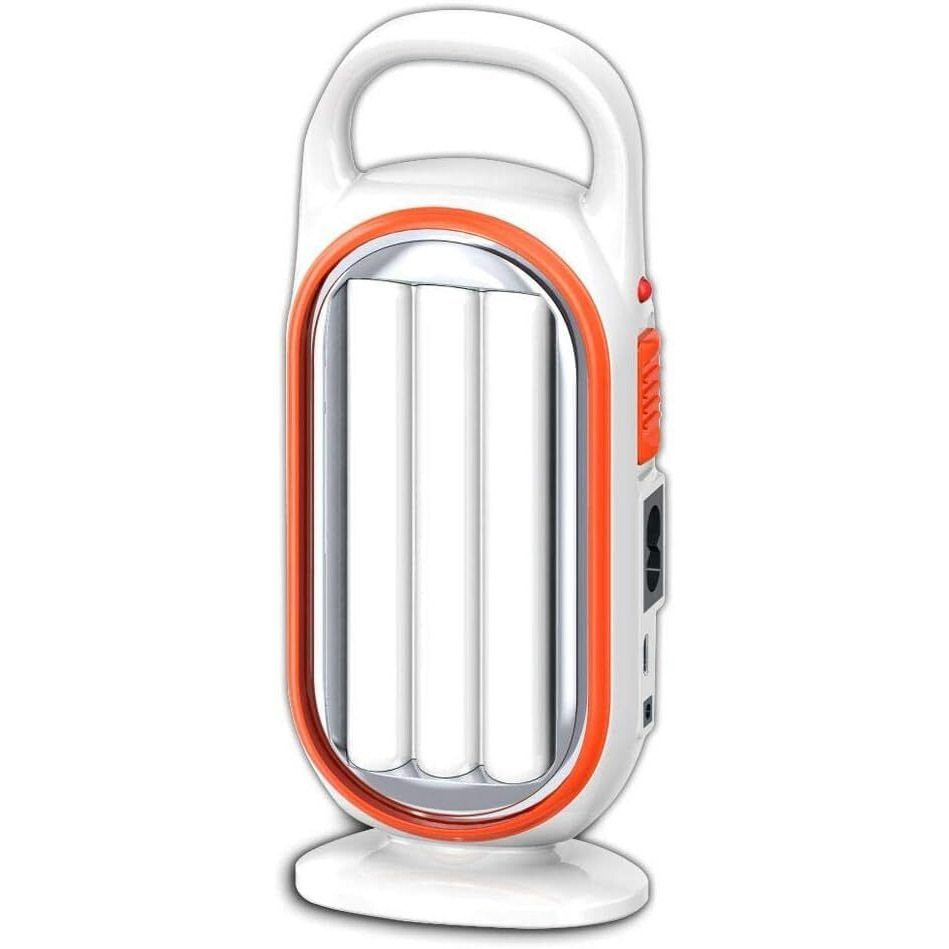Gesto 12W Emergency Lights Rechargable Portable Led Light - Laltern Lamps Upto 4 Hrs Backup | Wall Hanging Rechargeable Battery Charging Light | Rechargeable Torch Light for Trekking,Camping Light