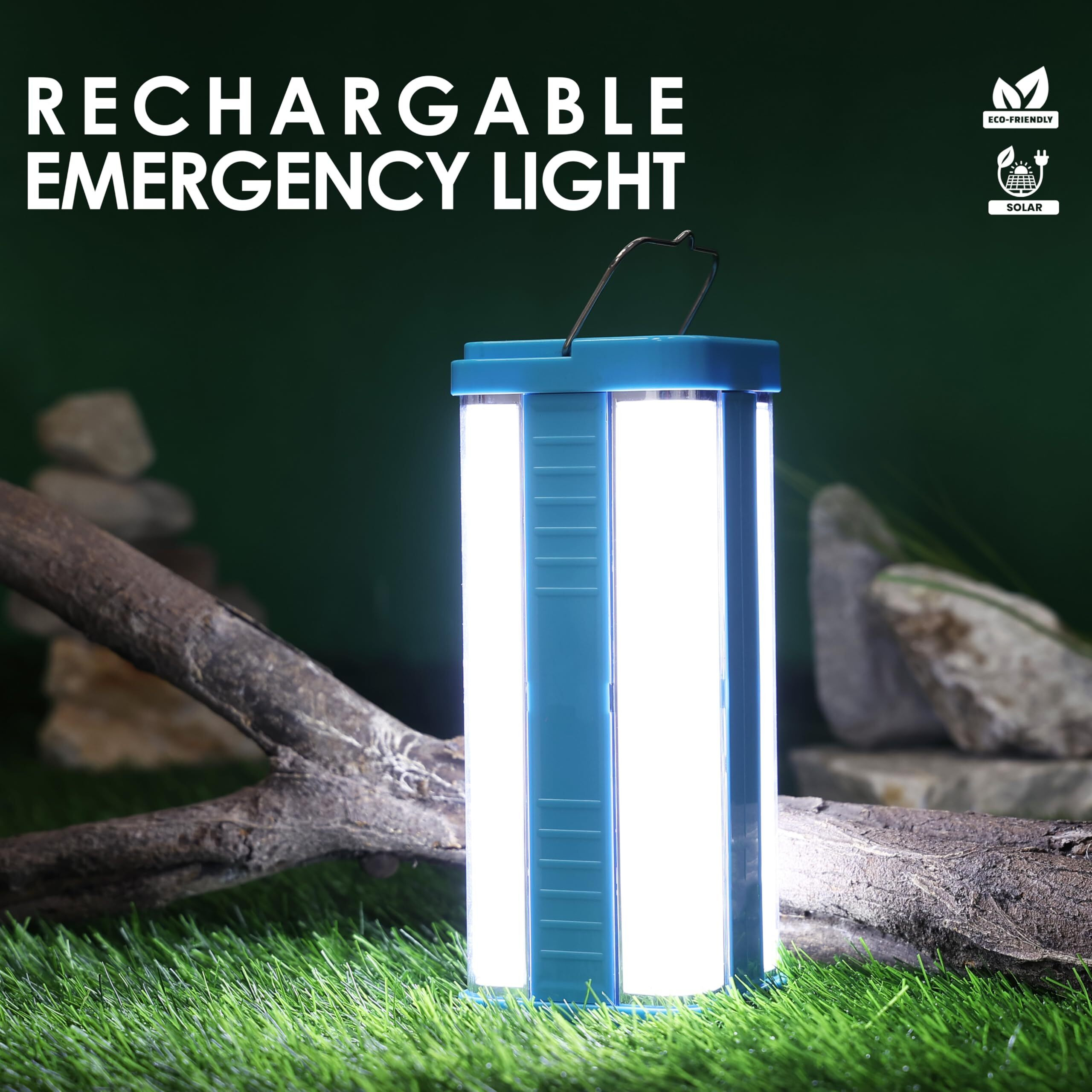 Gesto 40W Emergency Lights Rechargable  Portable Led Light With Adjustable Brightness| Laltern Lamps Upto 8 Hrs Backup |Wall Hanging Battery Operated light | Indoor Outdoor Use Trekking,Camping Light