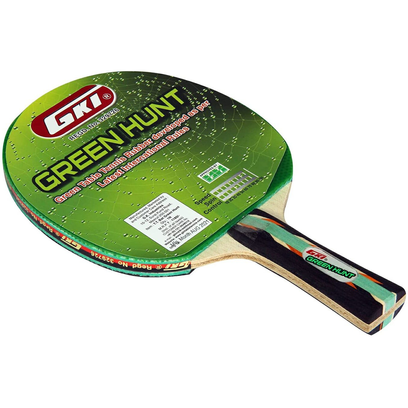 GKI Green Hunt Tennis,Speed 92, Spin 90, Control 96
