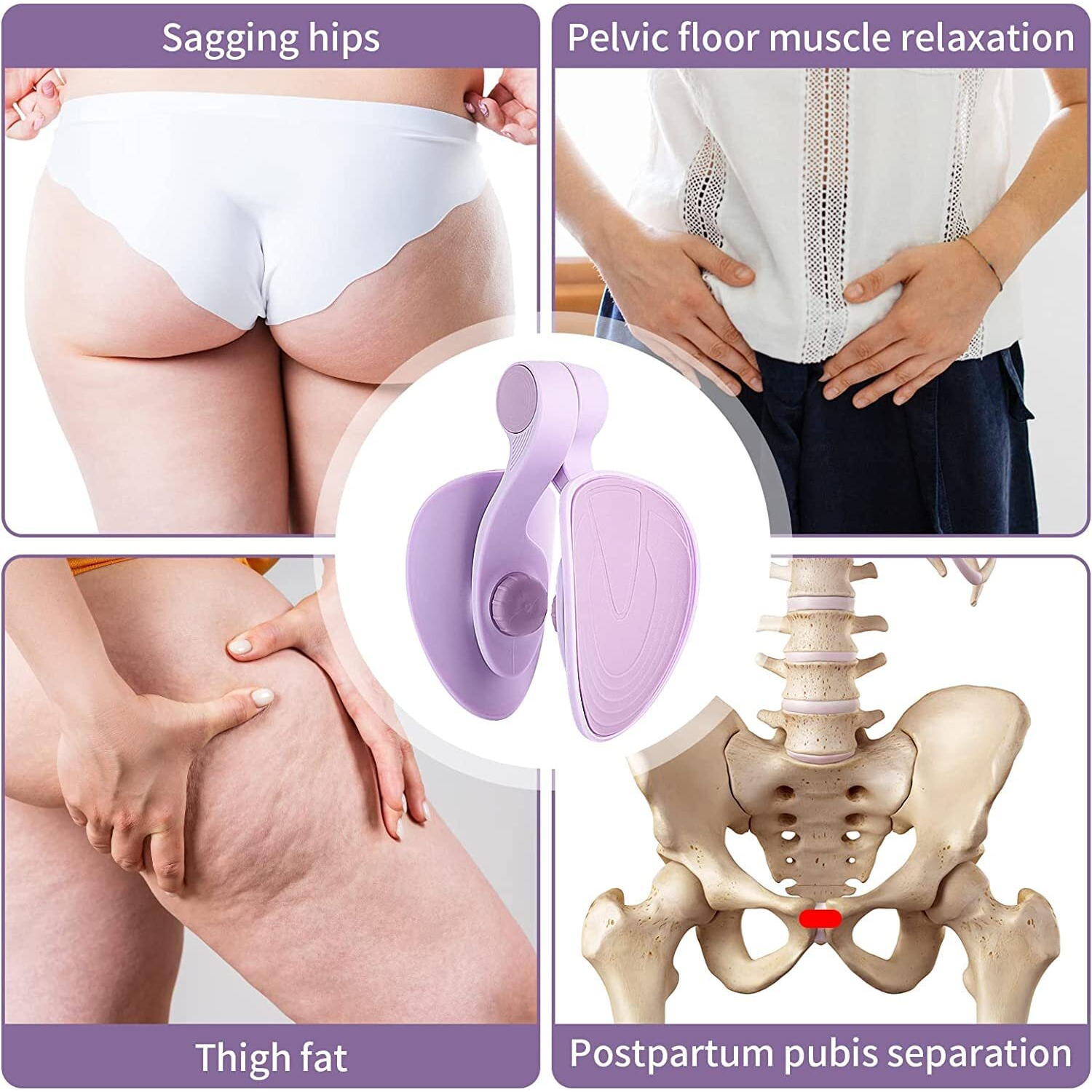 Gopendra Hip & Pelvis Trainer | Thigh Master and Inner Thigh Exercise Equipment | Pelvic Floor Exerciser Device | Training Tool | for Home, Gym, Fitness, Workout, Stretcher | for Men & Women