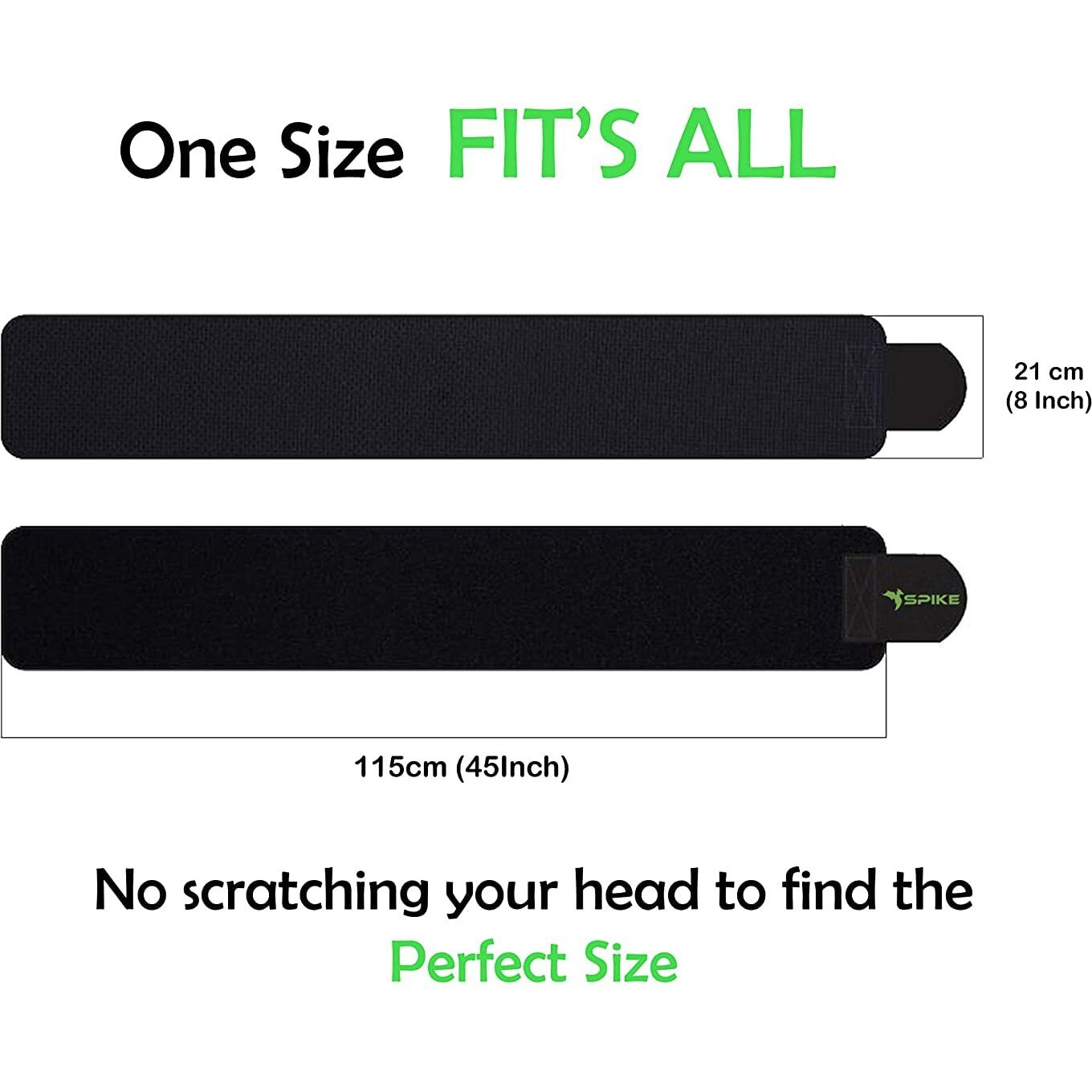 SPIKE Sweat Slim Belt for Men and Women Tummy Trimmer Body Shapewear Sauna Waist Trainer Adjustable Sweat Belt (Spike Sweat Slim Belt Black)