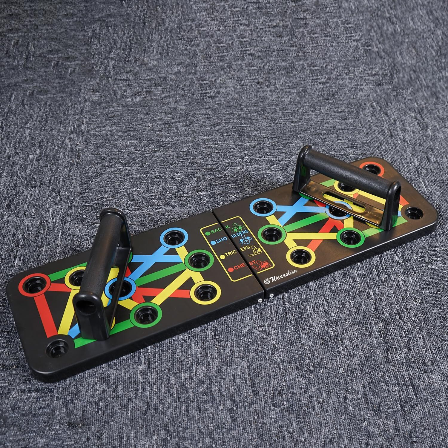 Wearslim Professional Push Up Board For Men, Multi-Functional 10 in 1 Pushup Board Fitness Equipment Push Up Bar For Home Pushup stand Gym Equipment For Men and Women