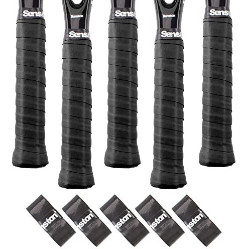Senston Tennis Racket Grip Anti Slip Perforated Super Absorbent Badminton Racquet Overgrip Tape, Multicolour 5 Pack