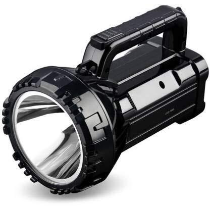 EzLife El-7045B Portable Rechargeable High Brightness Led Torch Light (Black, Pack of 1, Aluminum)